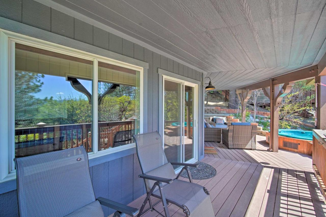 Stunning Lake Arrowhead Home Decks And Hot Tub Exteriör bild