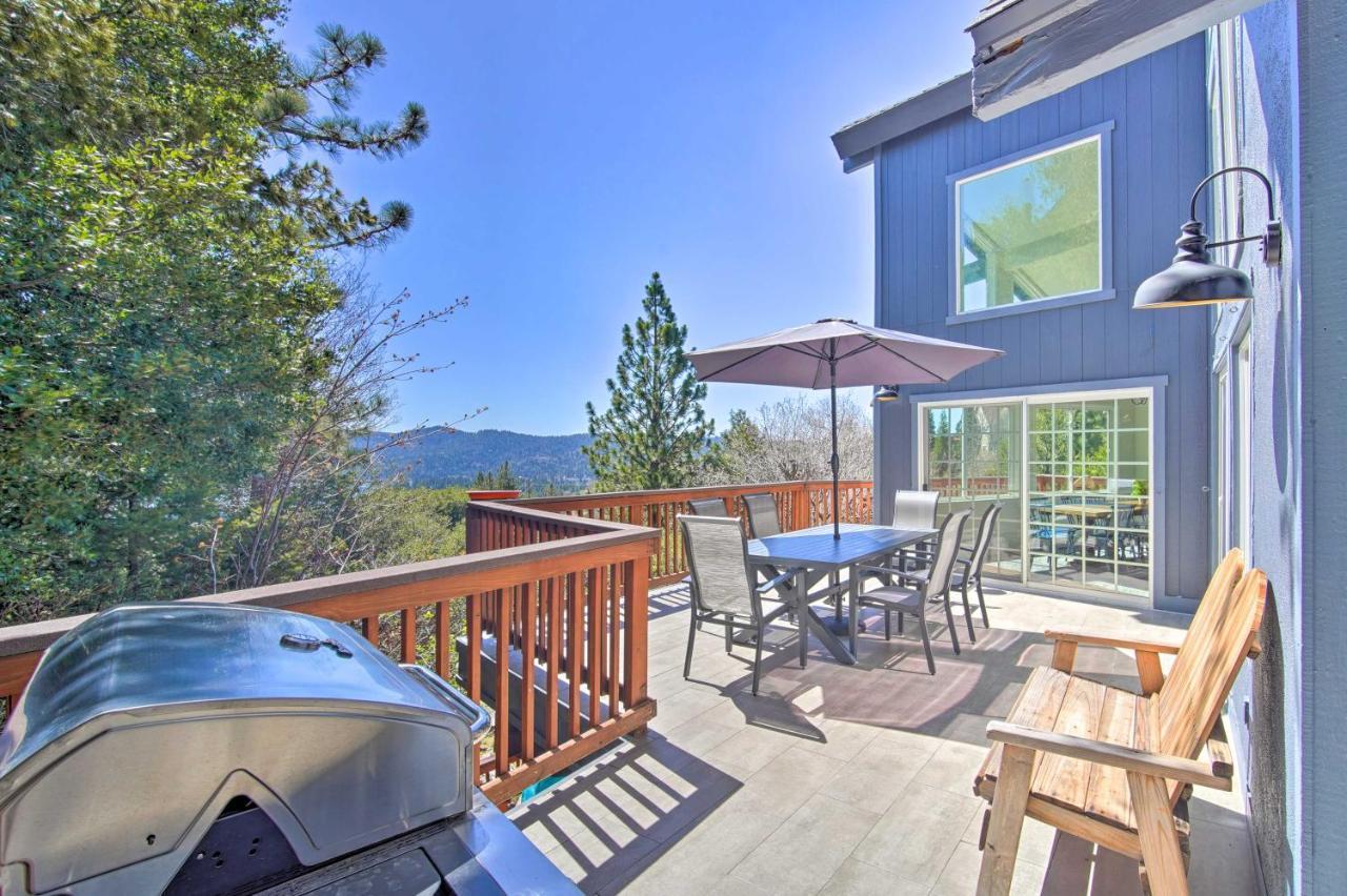 Stunning Lake Arrowhead Home Decks And Hot Tub Exteriör bild