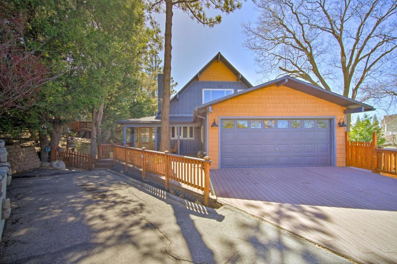 Stunning Lake Arrowhead Home Decks And Hot Tub Exteriör bild