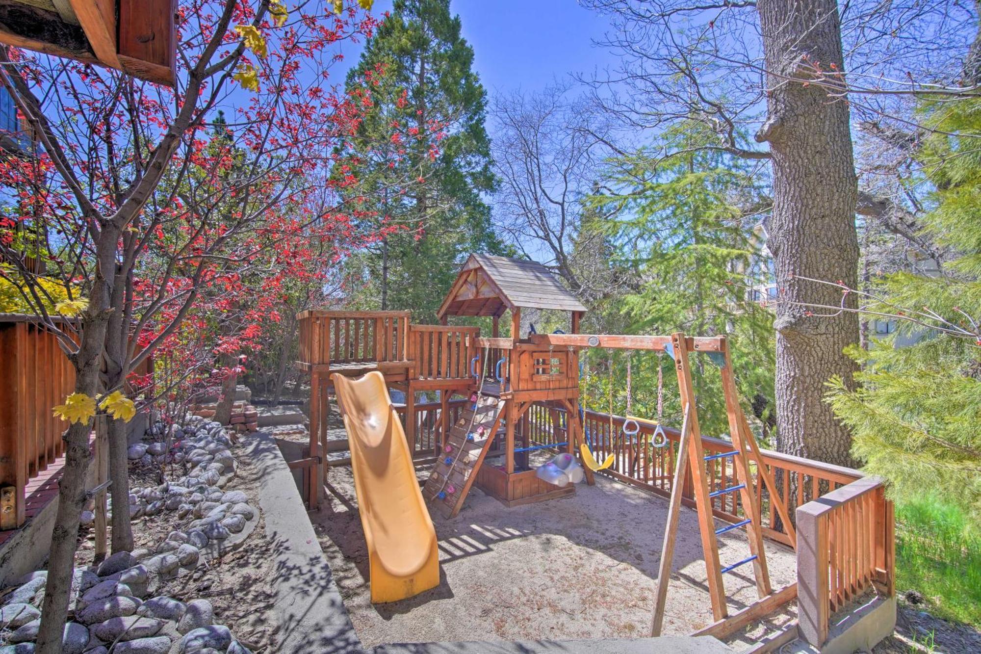 Stunning Lake Arrowhead Home Decks And Hot Tub Exteriör bild